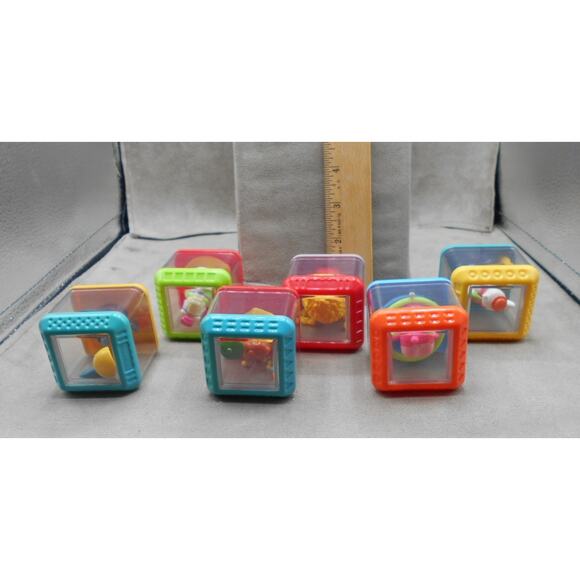 Fisher Price Peek A Block 2004 Big Top Blocks C0243 Lot of 6 Circus Themed - Picture 9 of 10